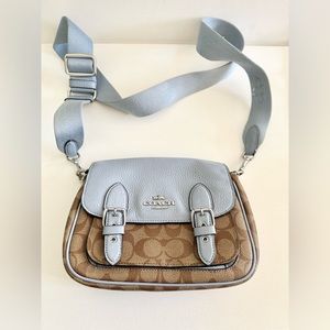 Coach crossbody bag with canvas strap